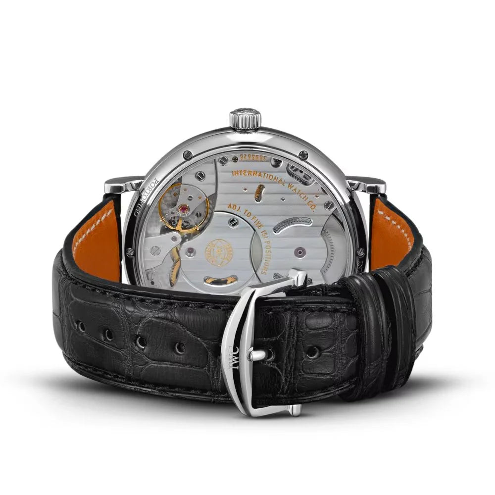 Unworn  Portofino Hand Wound Eight Days, Stainless Steel, 45Mm, Ref# IW510106, Box and Papers