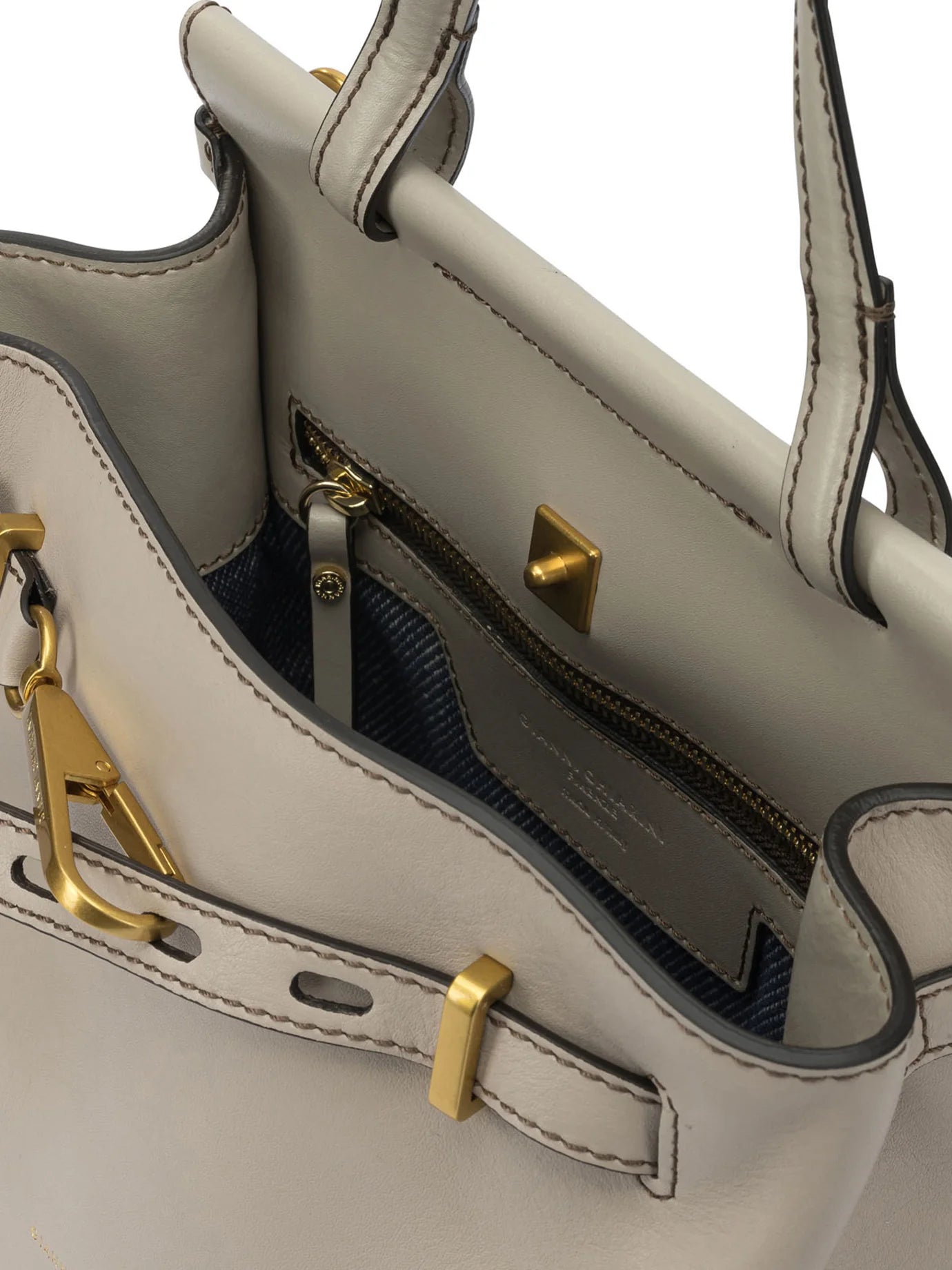 LINEN COW LEATHER CROSSBODY BAG