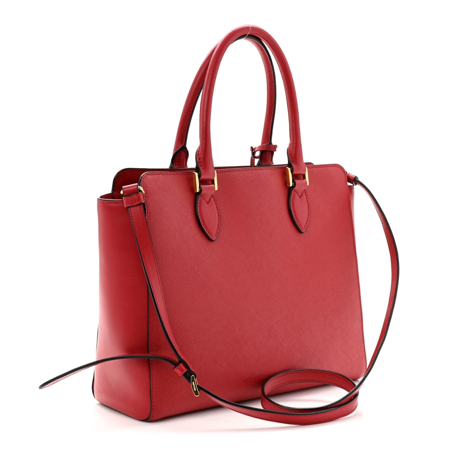 Saffiano Soft Calfskin Tote Fuoco