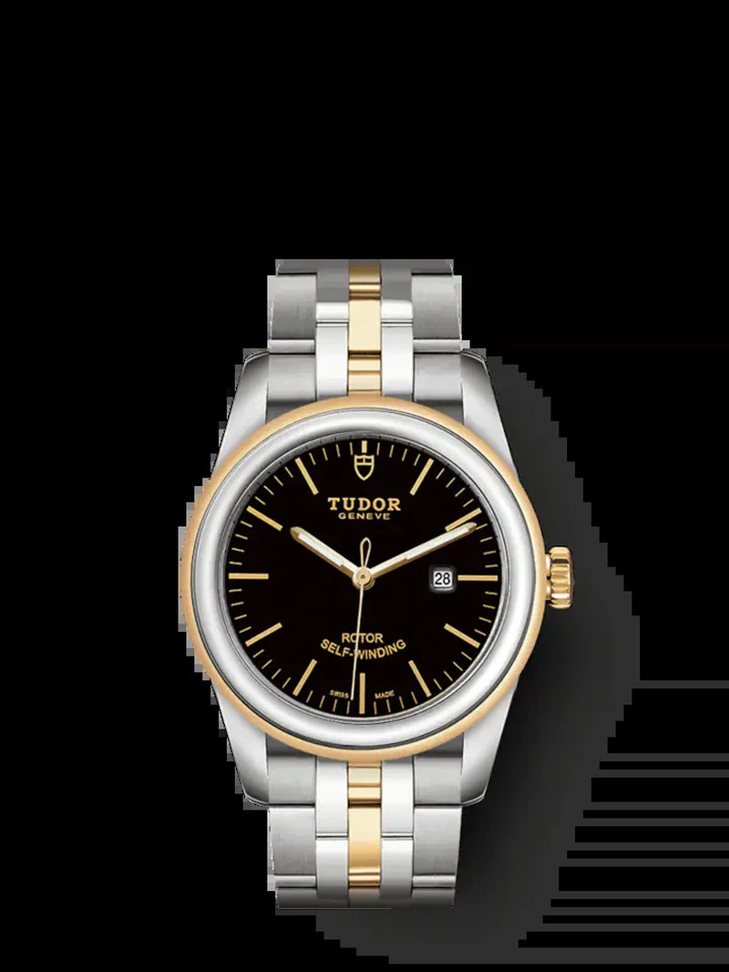 Glamour Date, Stainless Steel and 18K Yellow Gold, 31Mm, Ref# M53003-0007