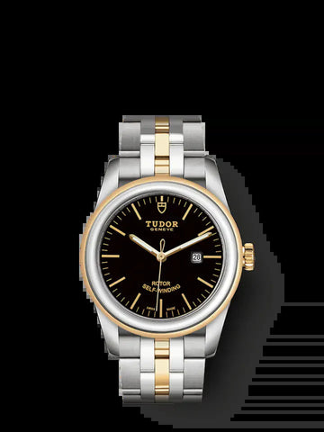 Glamour Date, Stainless Steel and 18K Yellow Gold, 31Mm, Ref# M53003-0007