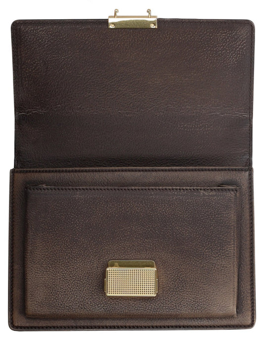 DARK BROWN COW LEATHER