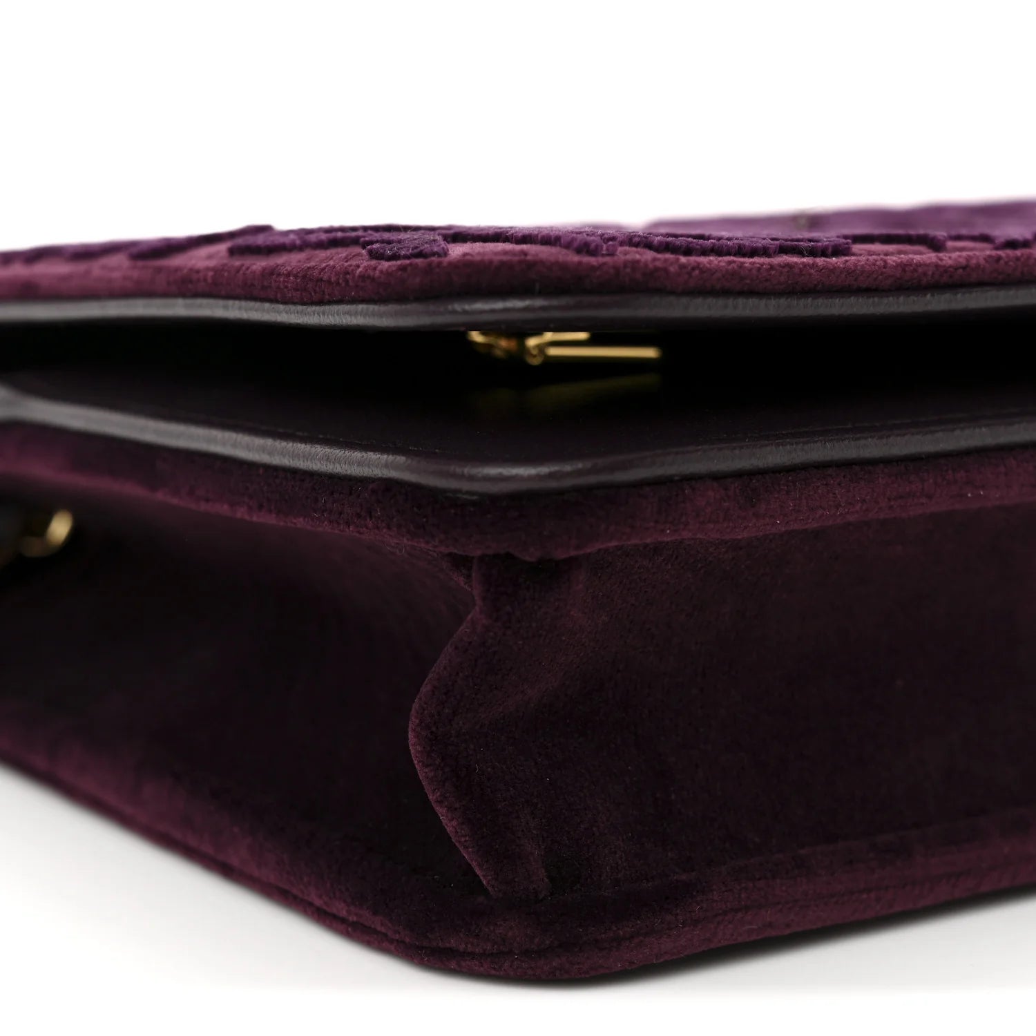 Velvet Metiers D'Art Wallet on Chain WOC Burgundy