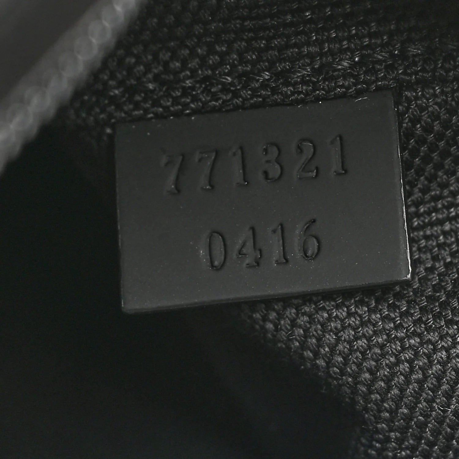 Rubber Effect Calfskin GG Mini Crossbody Bag Black