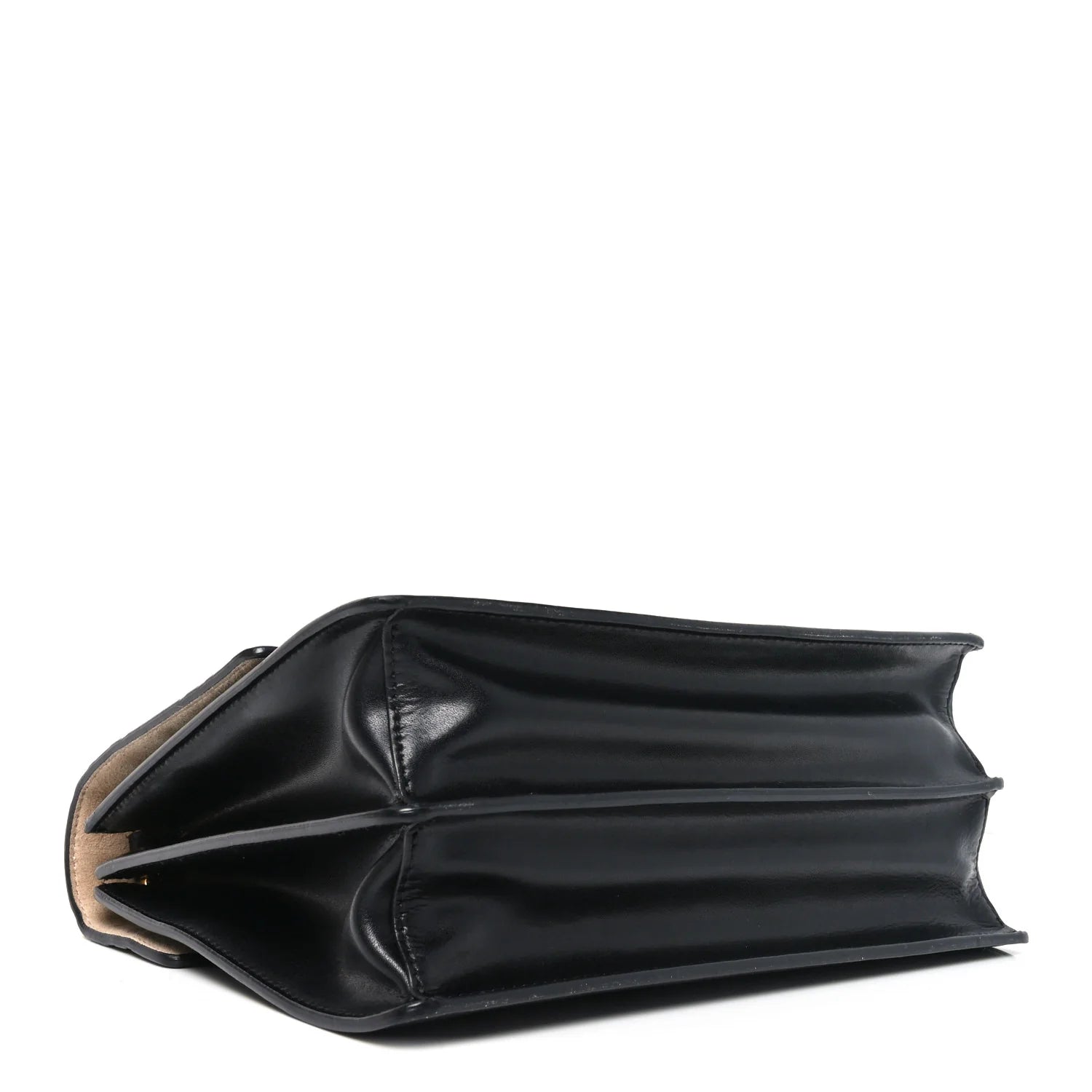 Vitello Liberty Bi-Color FF 1974 Embossed Chain Strap Kan U Shoulder Bag Black Maya