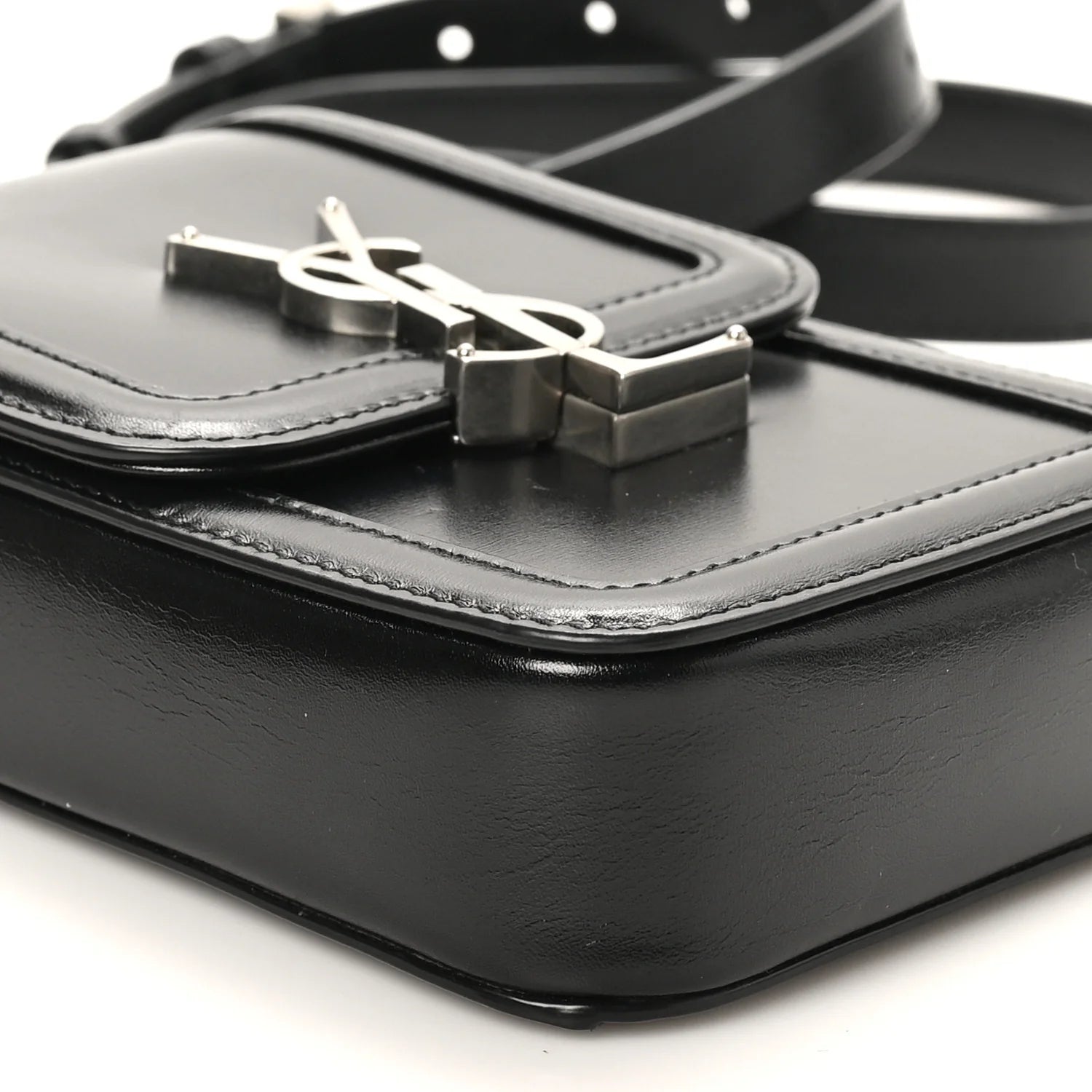 Smooth Calfskin Mini Solferino Satchel Black
