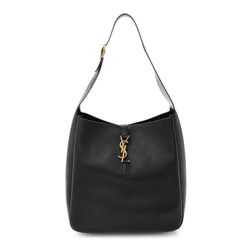 Supple Calfskin Large Le 5 a 7 Soft Hobo Black