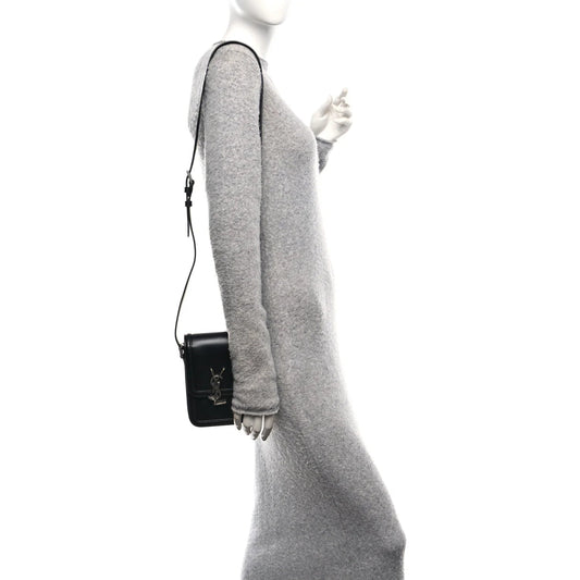 Smooth Calfskin Mini Solferino Satchel Black