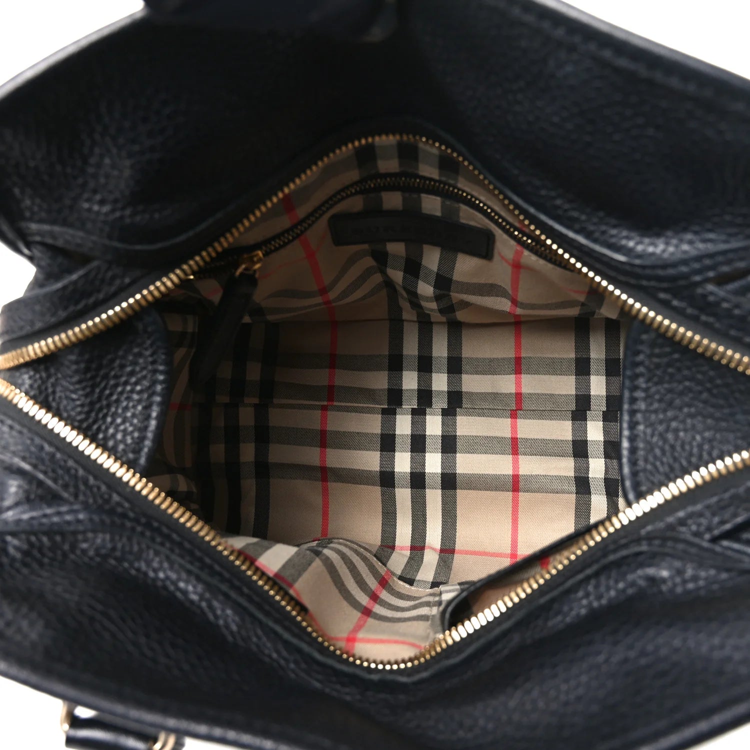 Grainy Calfskin Medium Minford Portrait Tote Black