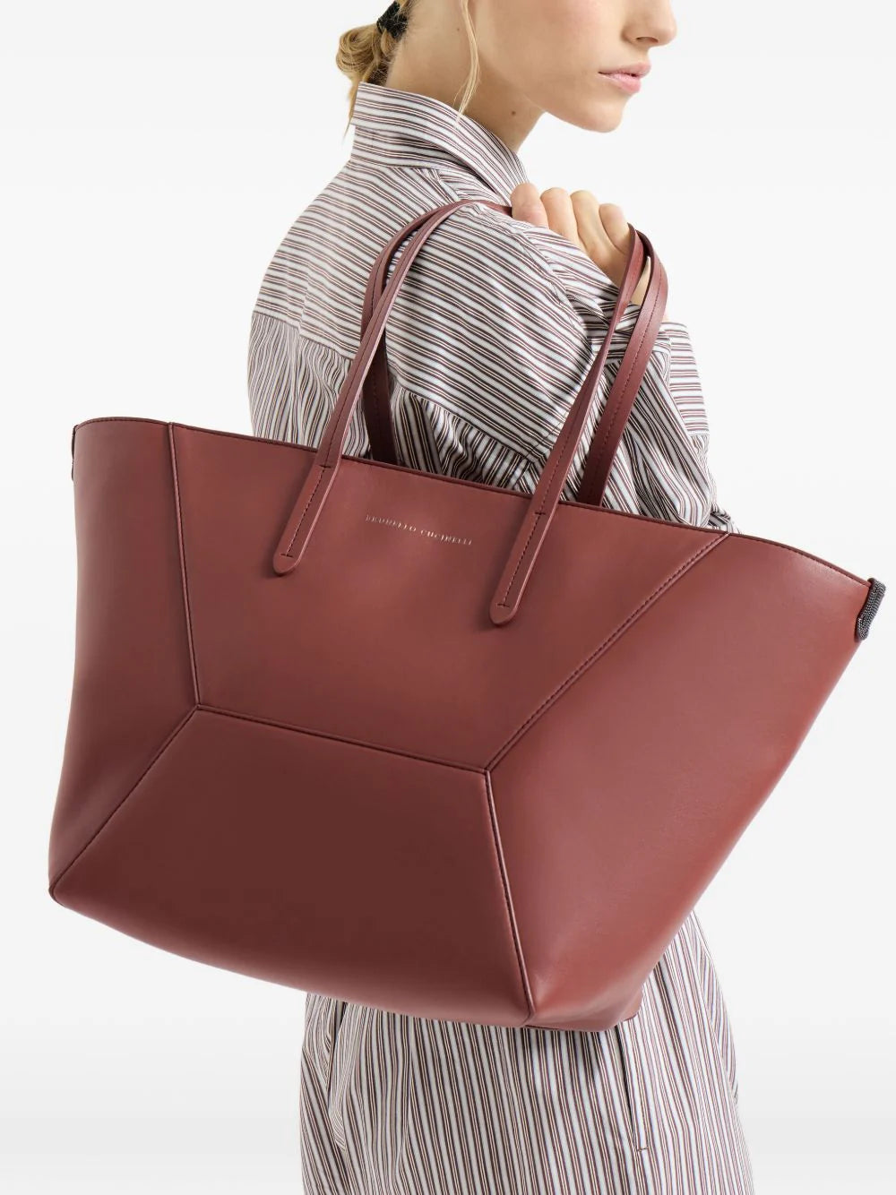 LEATHER SHOPPING BAG