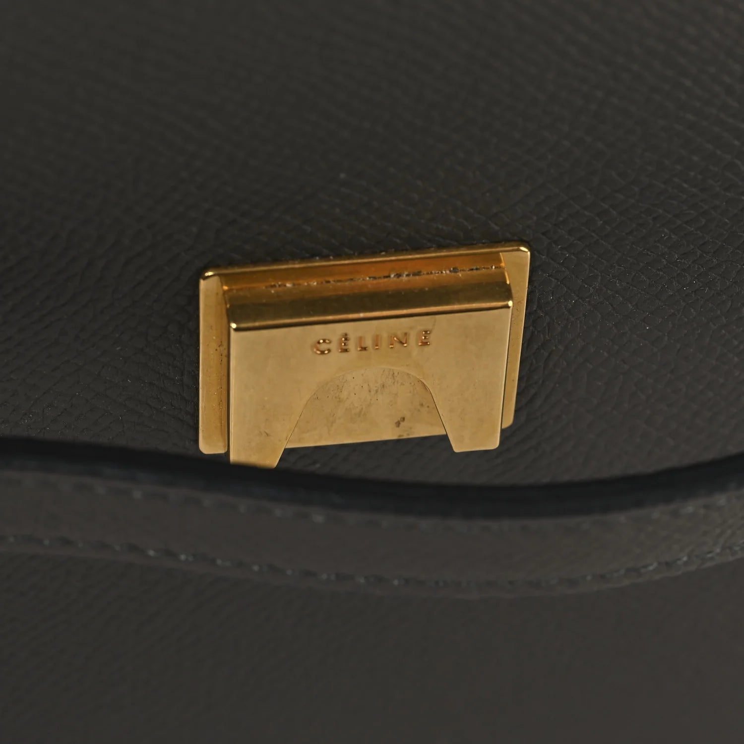 Grained Calfskin Micro Belt Bag Grey