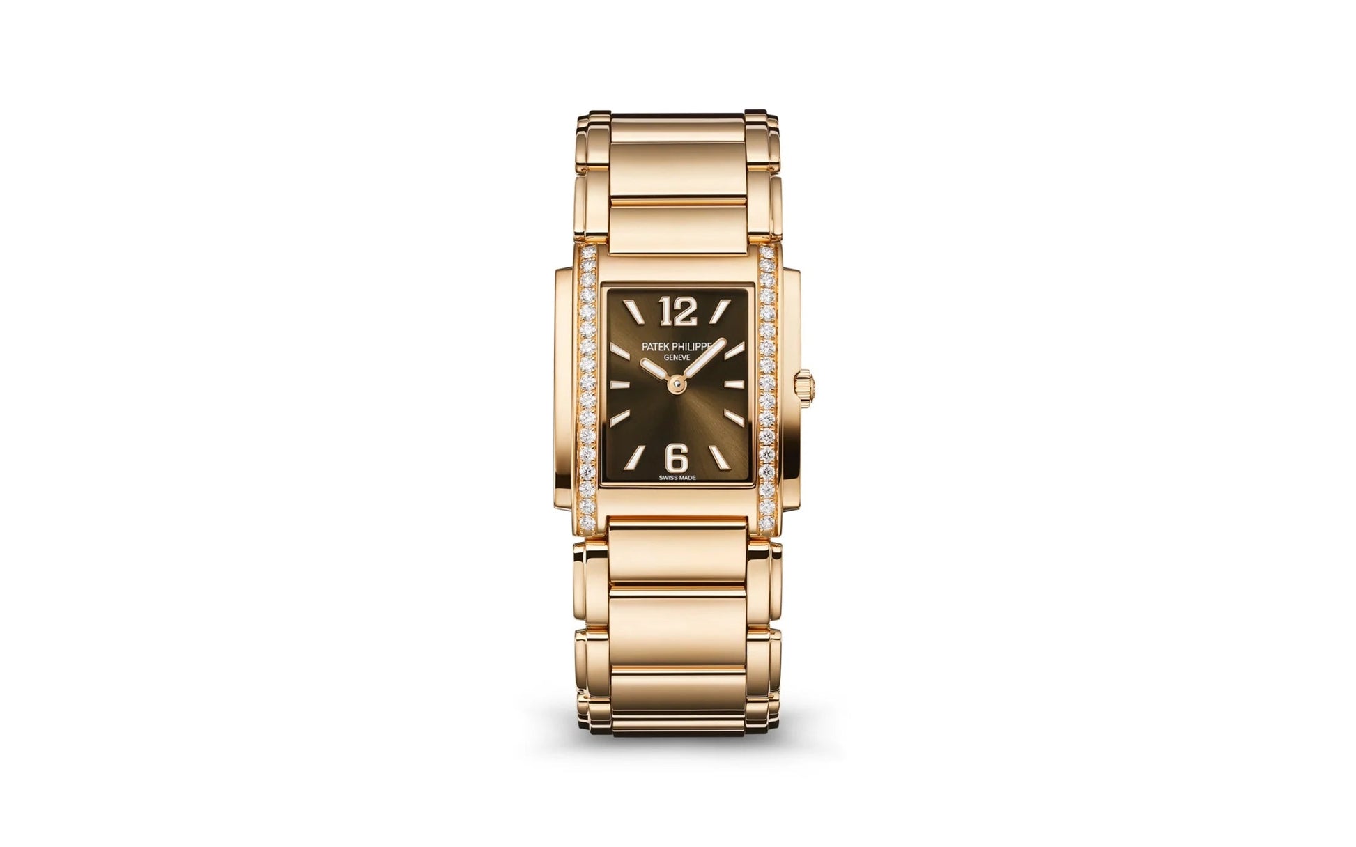 Twenty~4 Quartz Ladies Watch, 18K Rose Gold with 34 Diamond (~0.57 Ct), 25.1 X 30 Mm, Ref# 4910/1201R-001