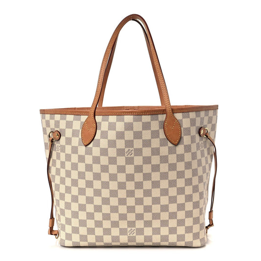 Damier Azur Neo Neverfull MM Rose Ballerine