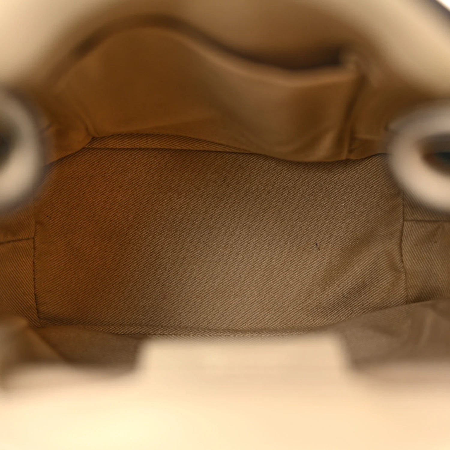 Suede Calfskin Mini Faye Backpack off White