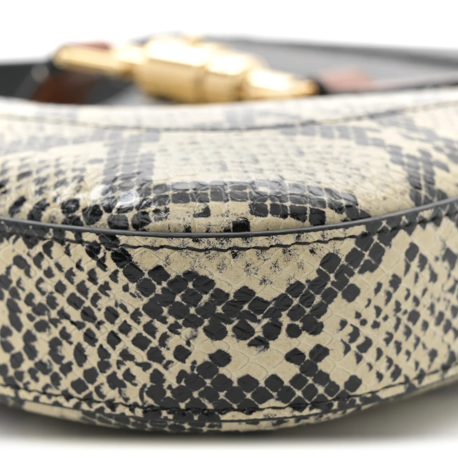 Snakeskin Small Jackie 1961 Hobo Black Beige