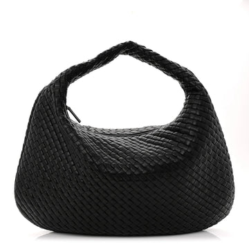 Supple Nappa Intrecciato Maxi Veneta Black