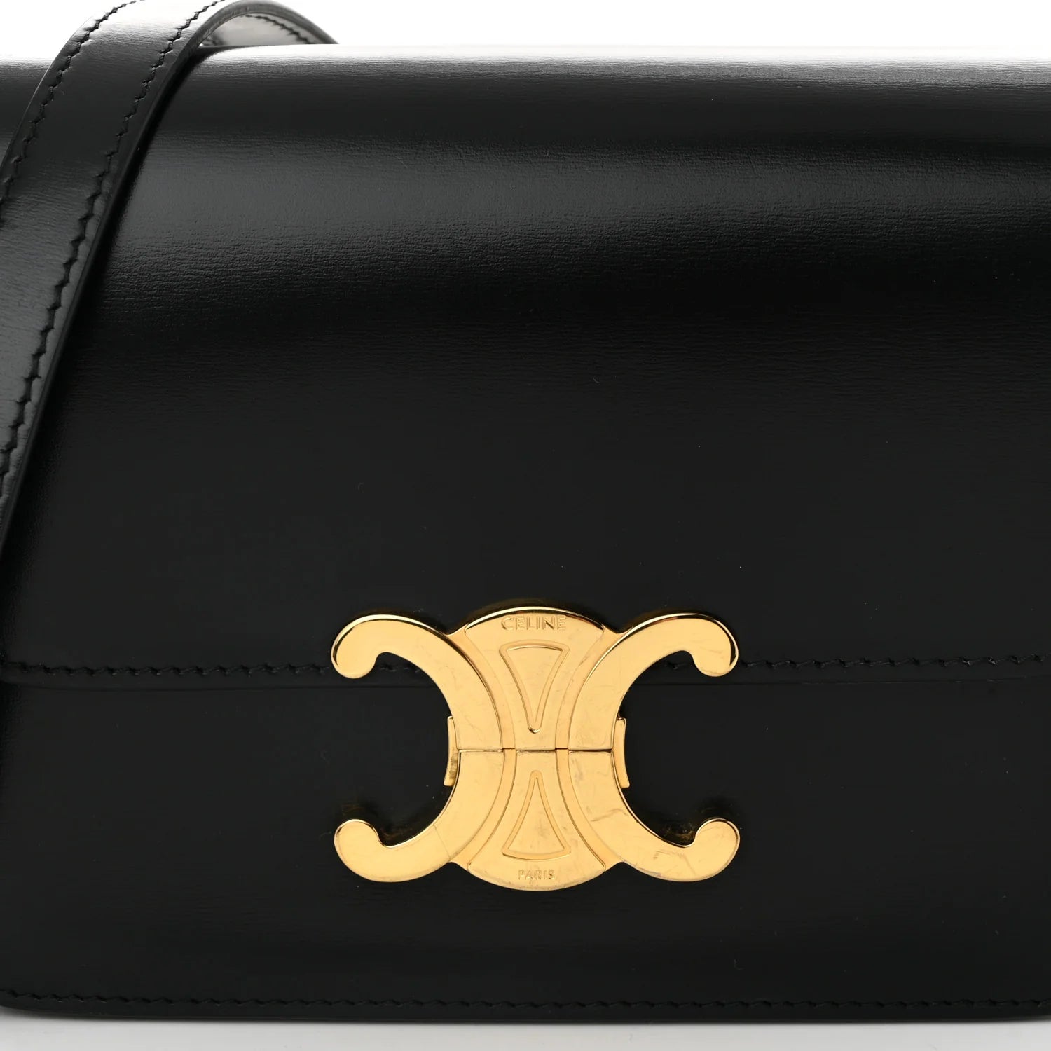 Shiny Calfskin Teen Triomphe Black