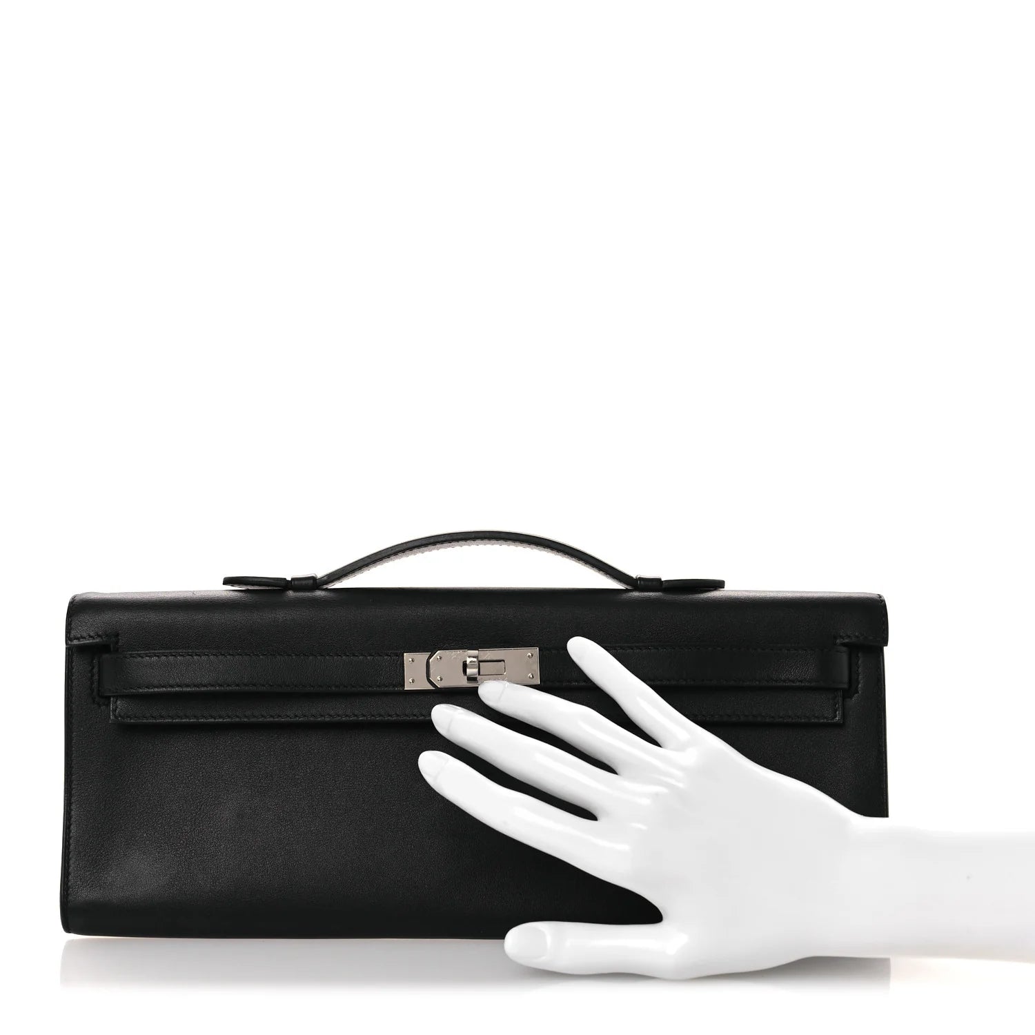 Swift Kelly Cut Clutch Pochette Black