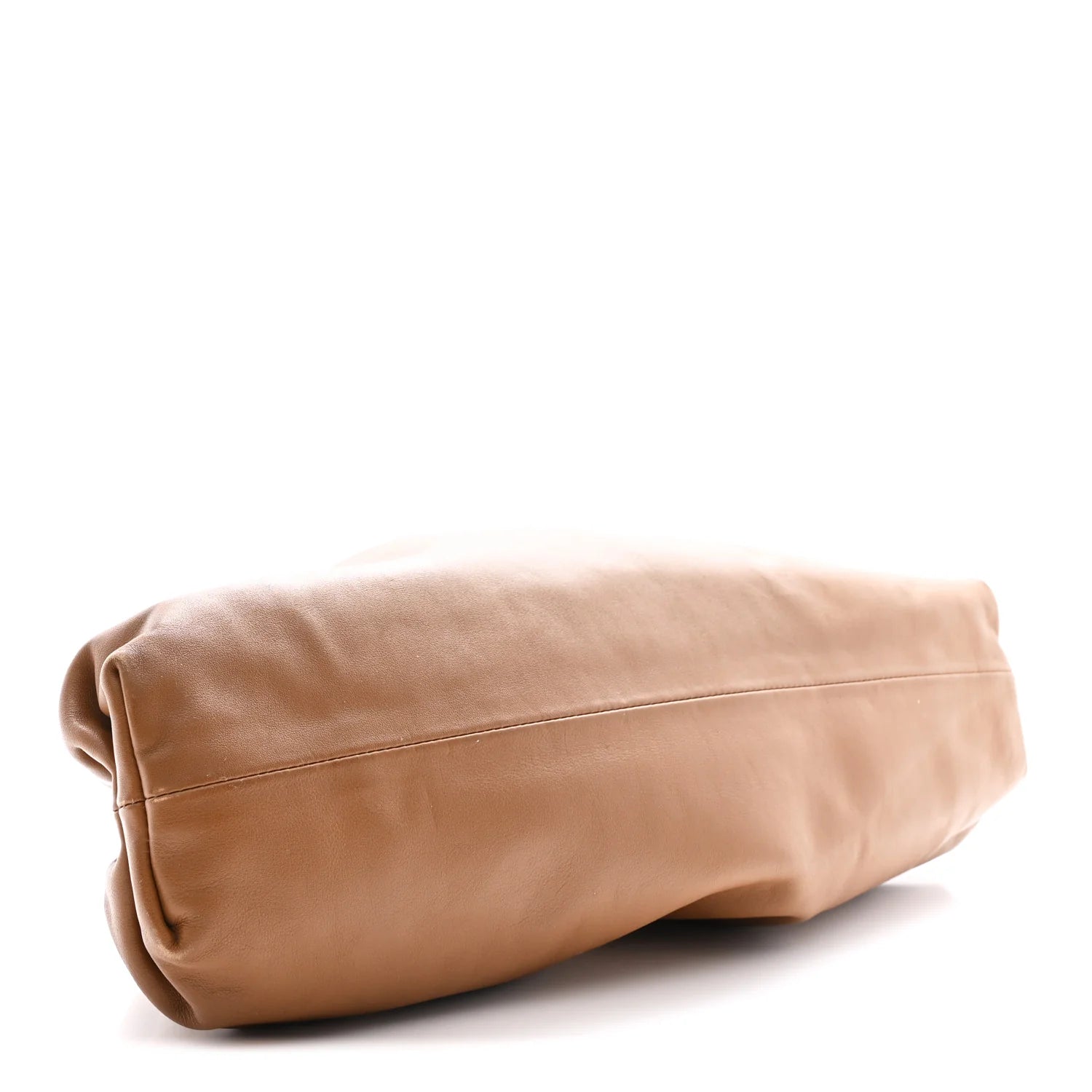 Smooth Butter Calf the Pouch Oversized Clutch Cammello