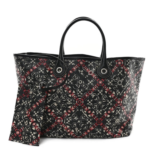 Coated Canvas Coco Small Tote Black