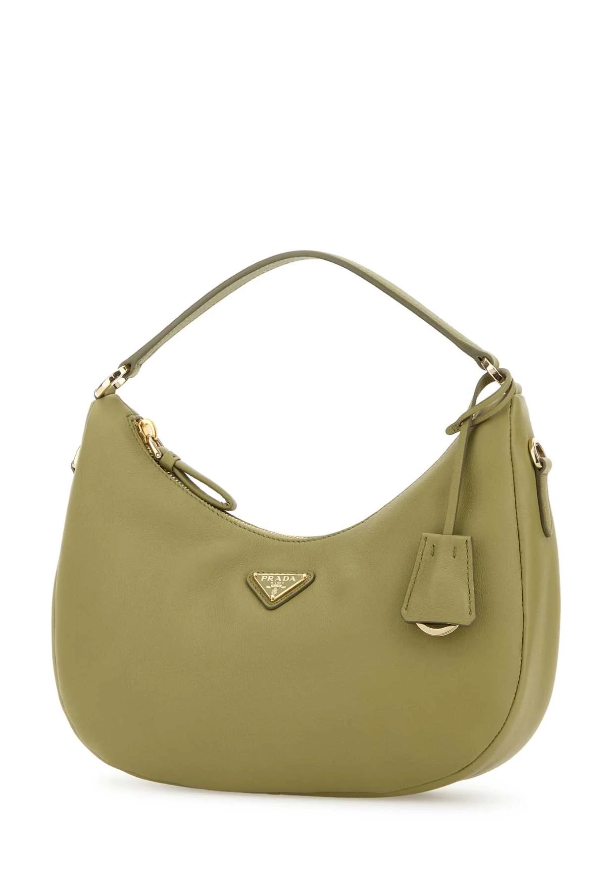 SAGE GREEN LEATHER HANDBAG