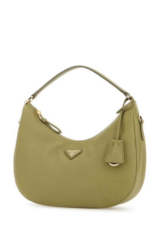 SAGE GREEN LEATHER HANDBAG