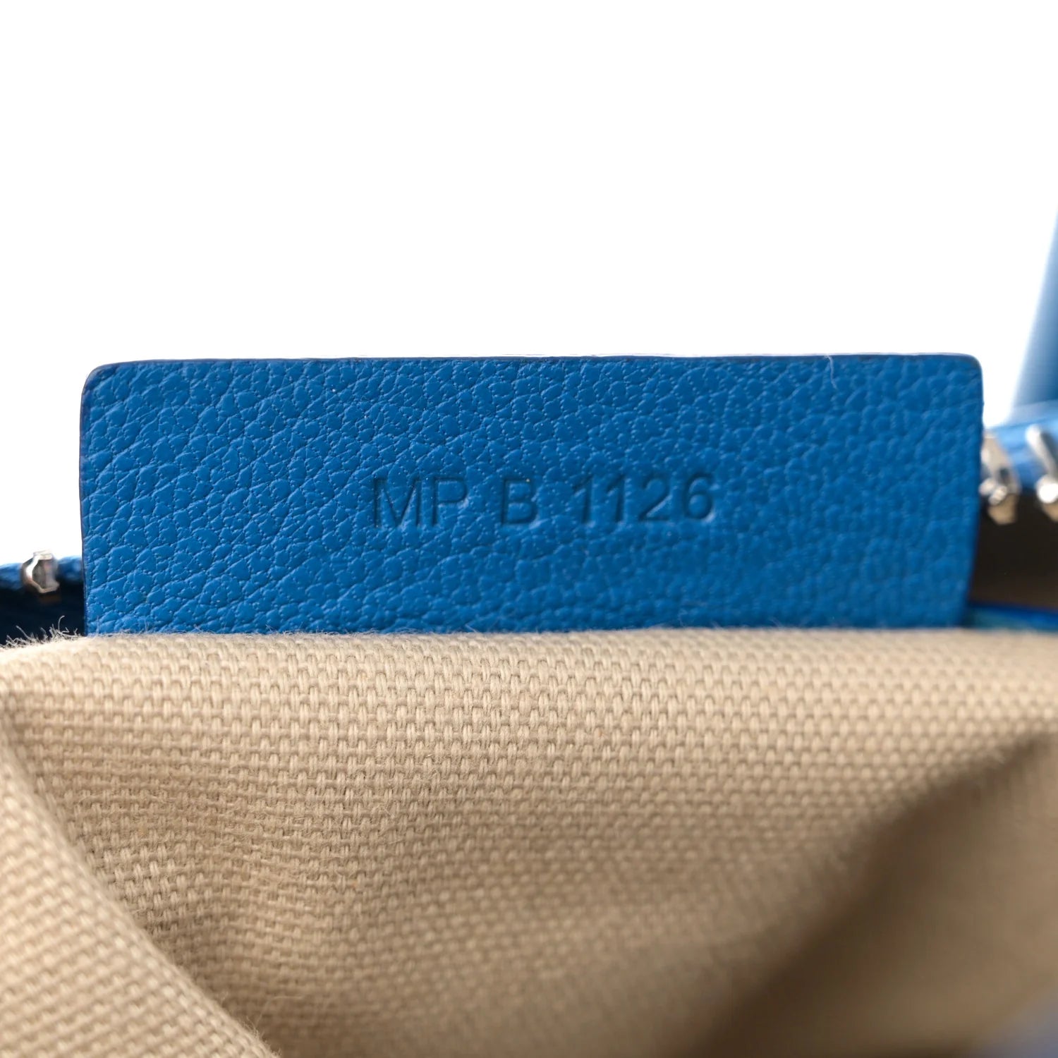 Sugar Goatskin Mini Antigona Persian Blue