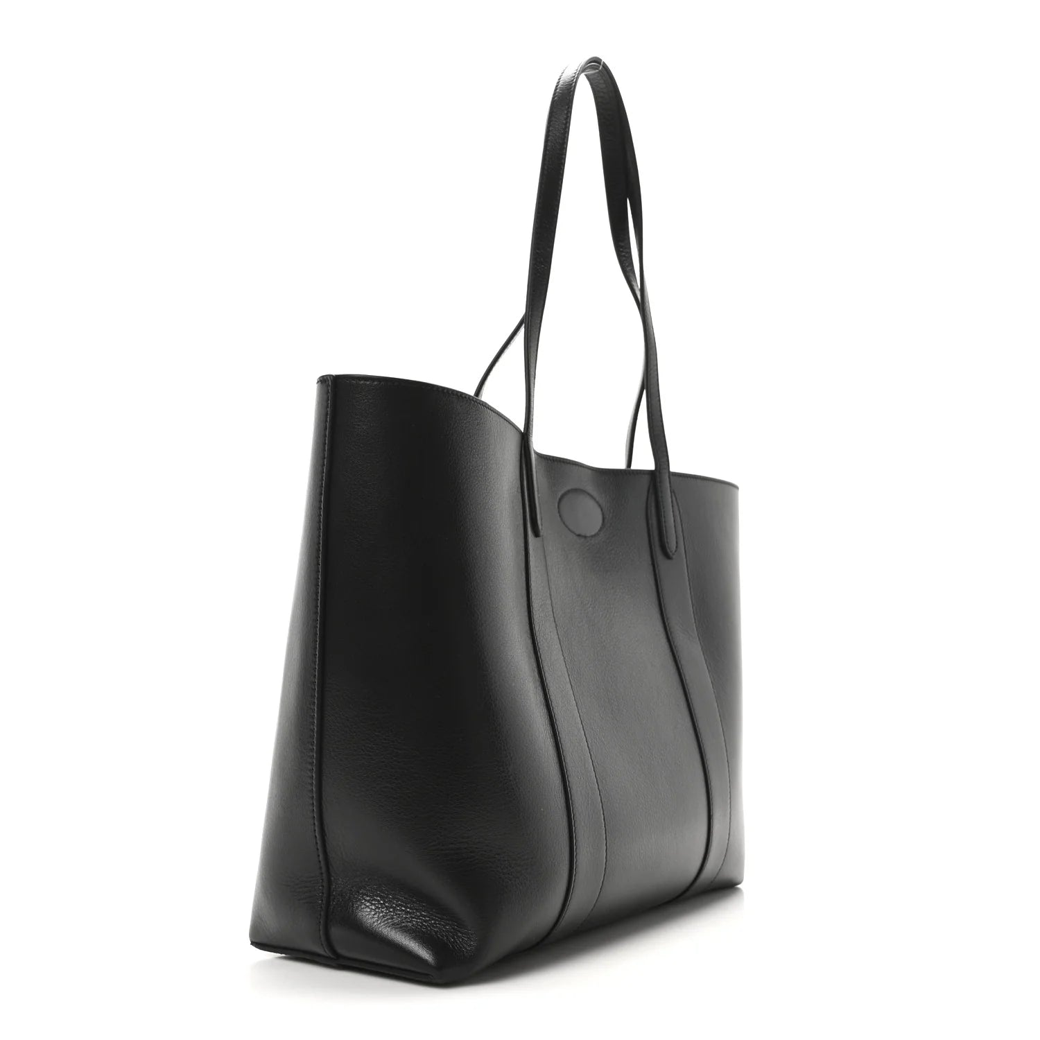 High Shine Grain Bayswater Tote Black
