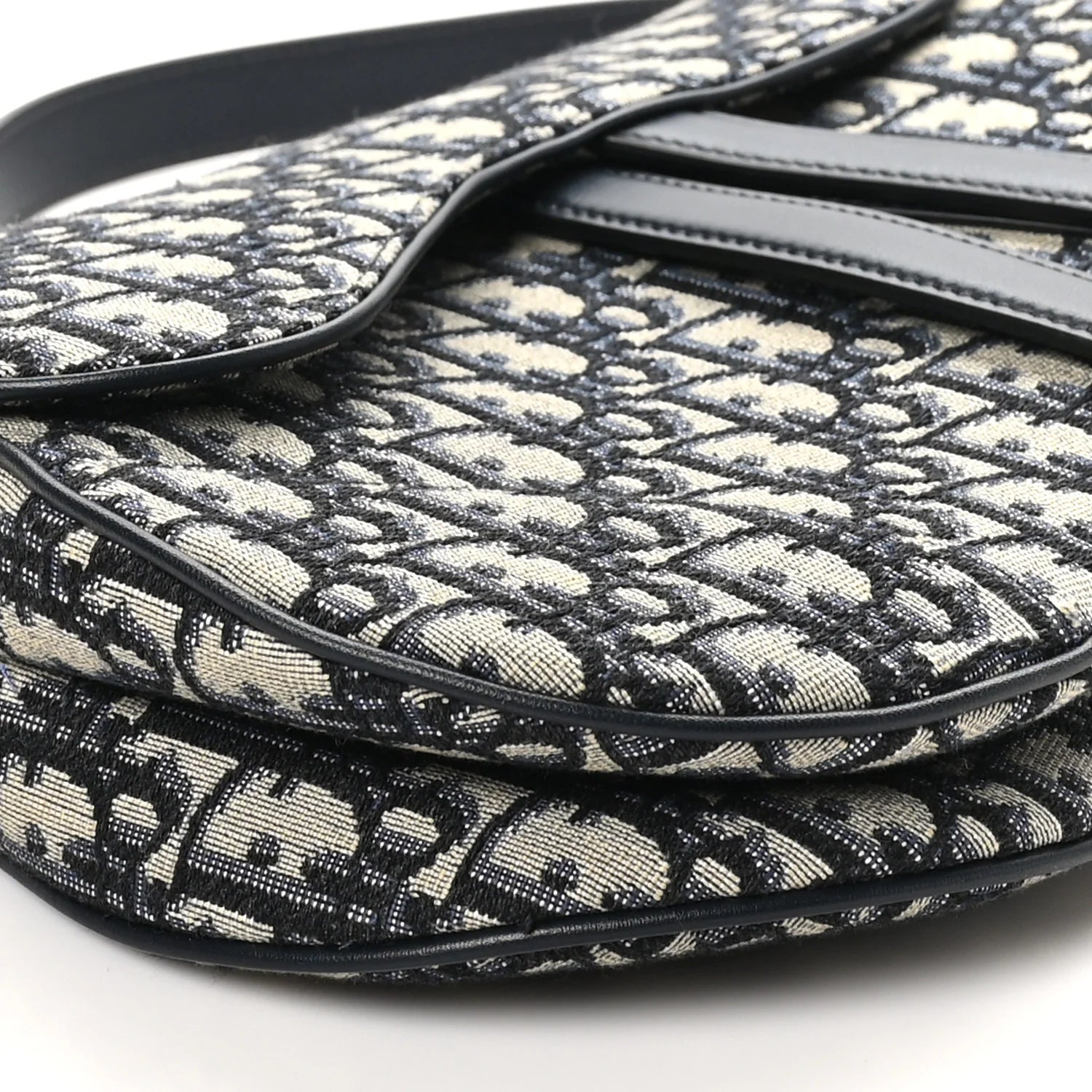 Oblique Saddle Bag Blue