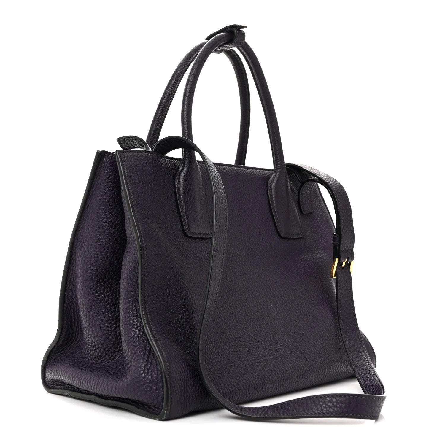 Vitello Daino Shopping Tote Viola