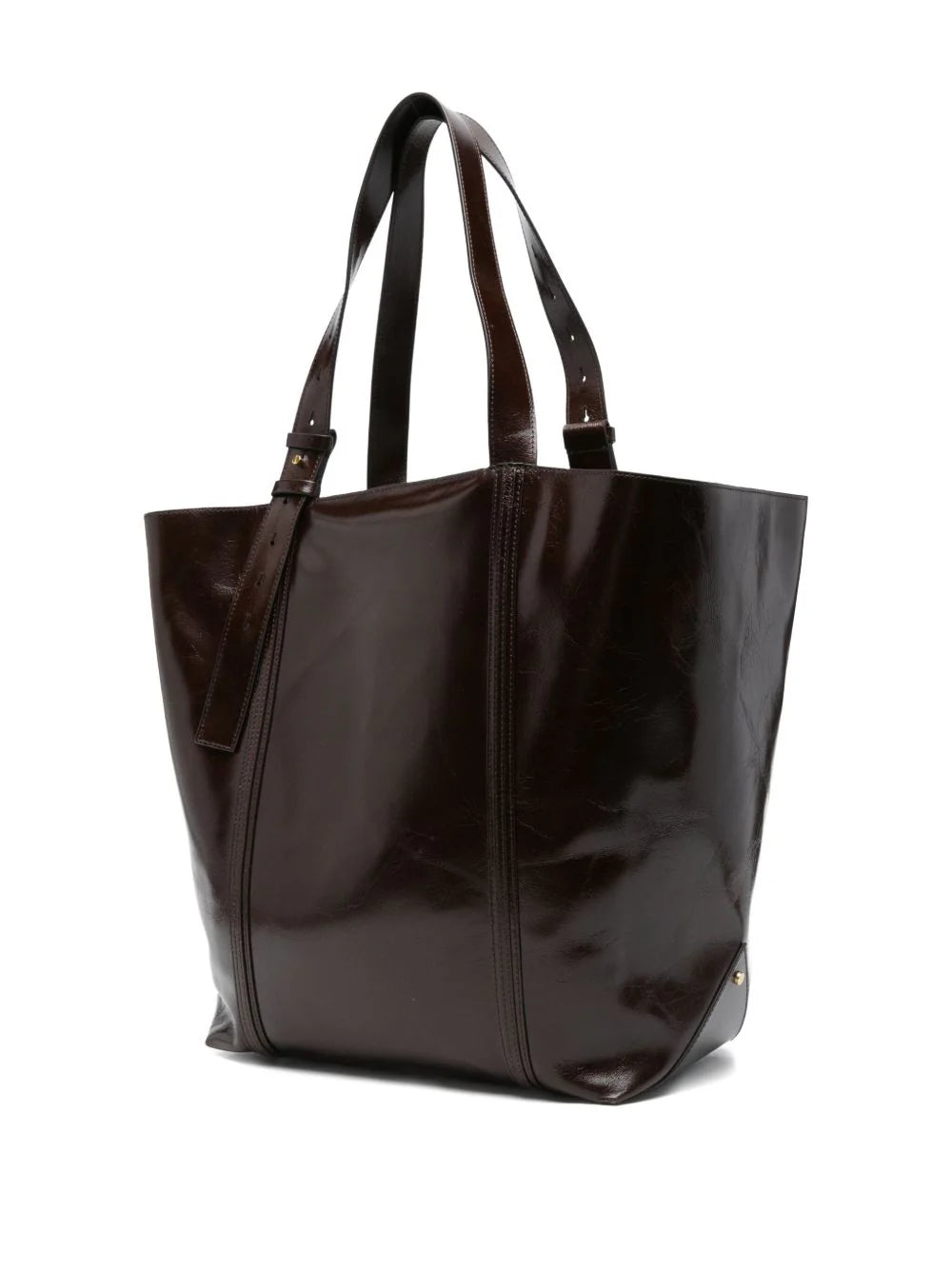 DARK BROWN LEATHER 24.7 SHOPPING BAG
