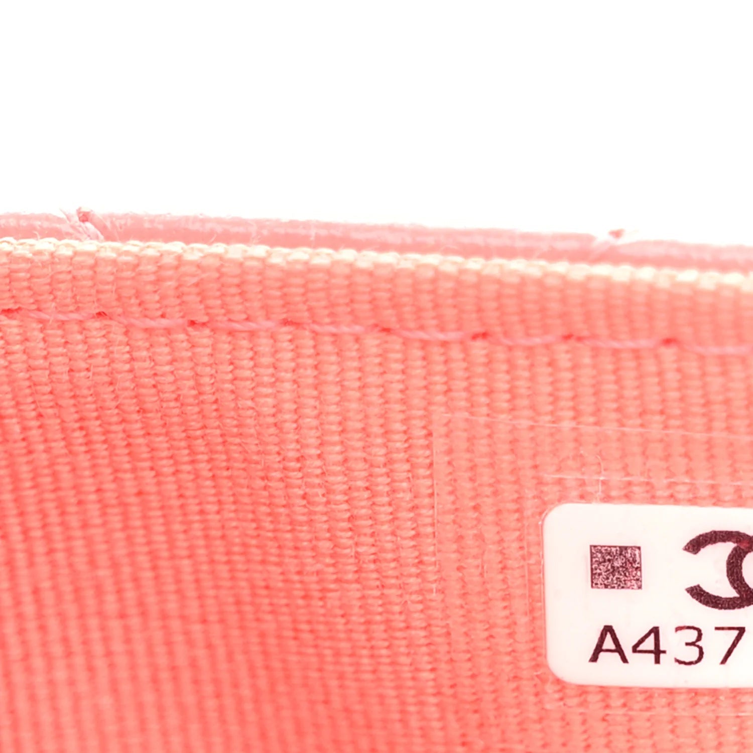 Shiny Lambskin Quilted Card Holder on Chain Pink