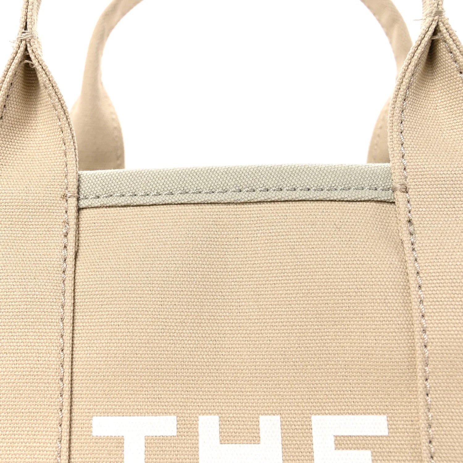 Cotton Canvas Colorblock Medium the Traveler Tote Bag Beige Multicolor