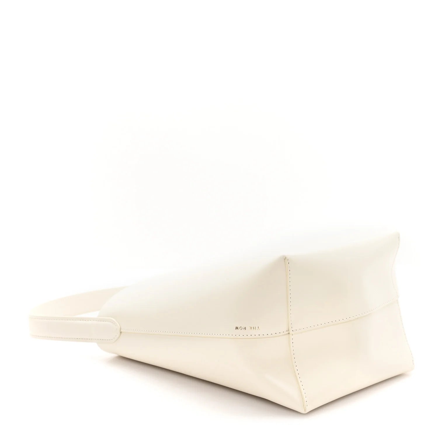 Shiny Calfskin Small N/S Park Tote Ivory