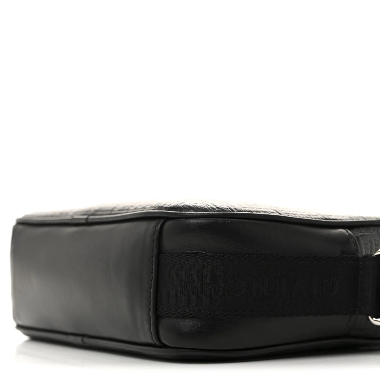 Coated Canvas Logo Embossed G Essentials Camera Bag Black