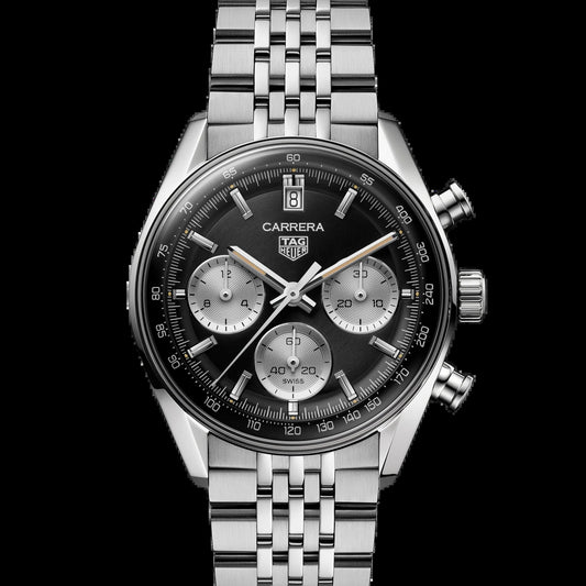 Unworn  Carrera Chronograph, Stainless Steel, 39Mm, Ref# CBS2210.BA0048, Box & Papers