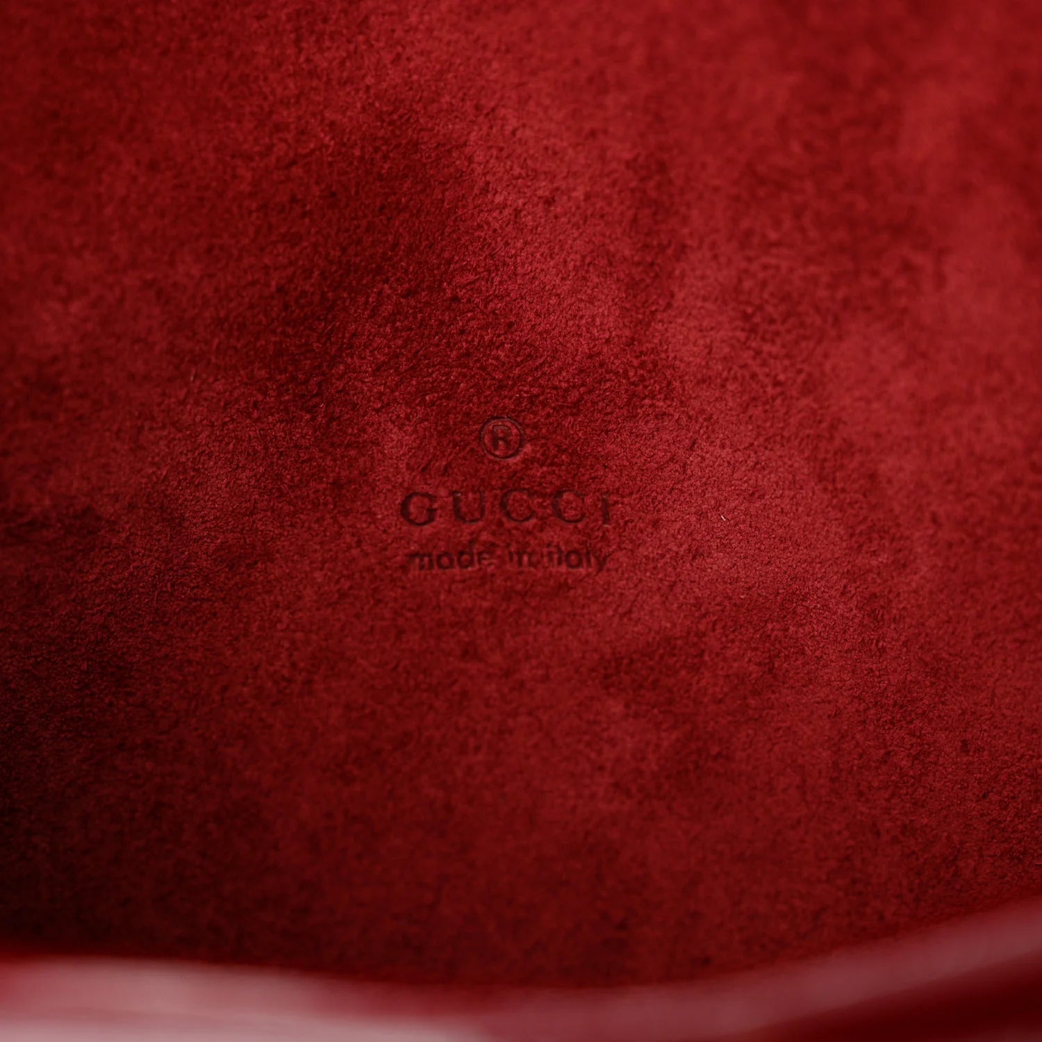 Crinkled Patent Mini Dionysus Shoulder Bag Rosso Ancora Red