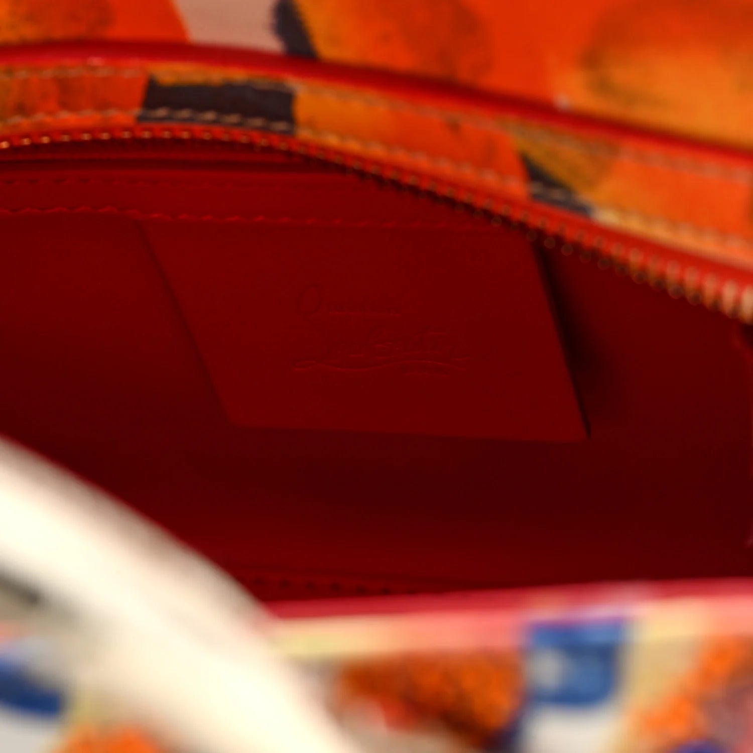 Crepe Satin Canvas Embroidered Gaagal Mini Eloise Tote Magma