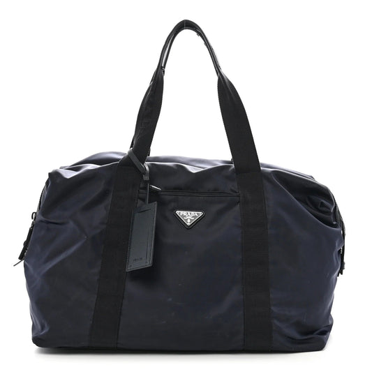 Re-Nylon Saffiano Duffle Bag Navy