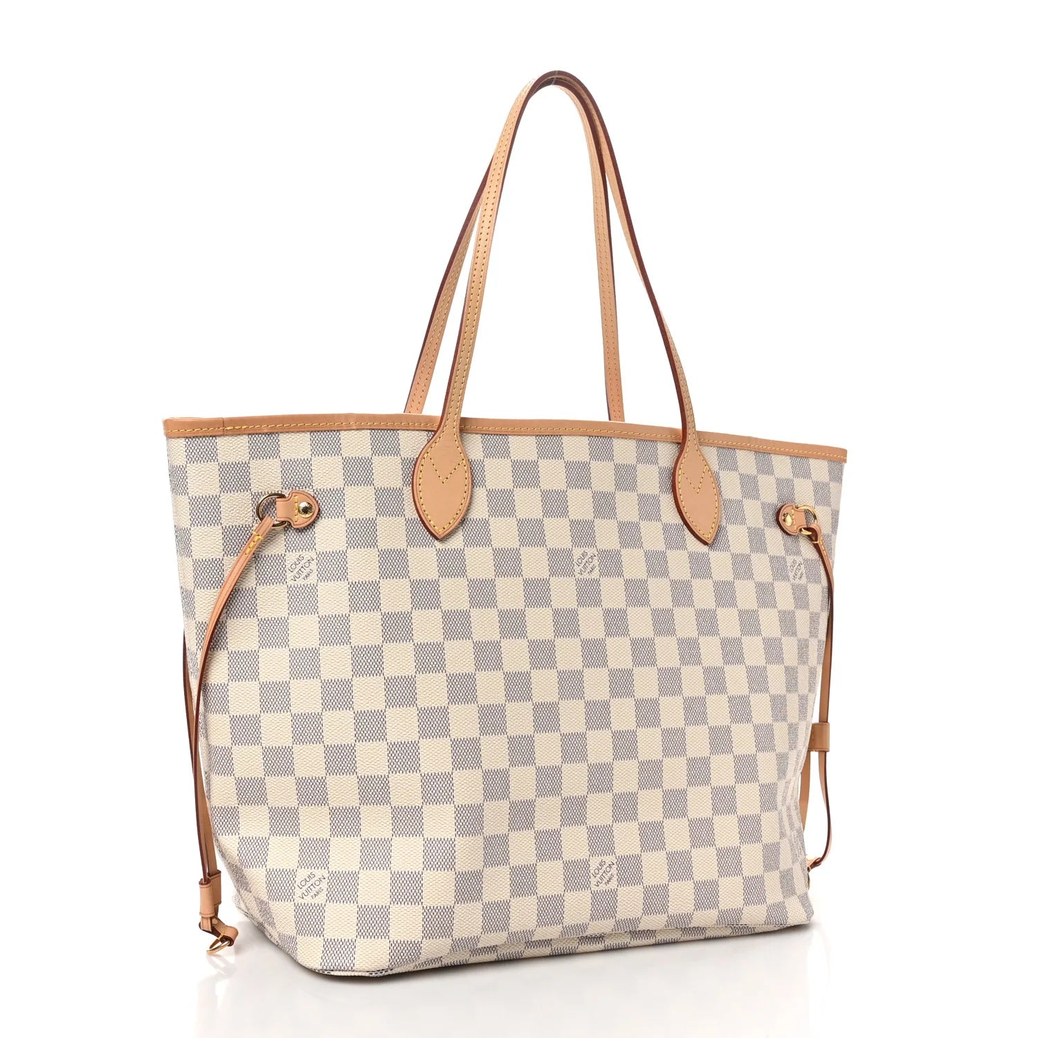 Damier Azur Neo Neverfull MM Rose Ballerine