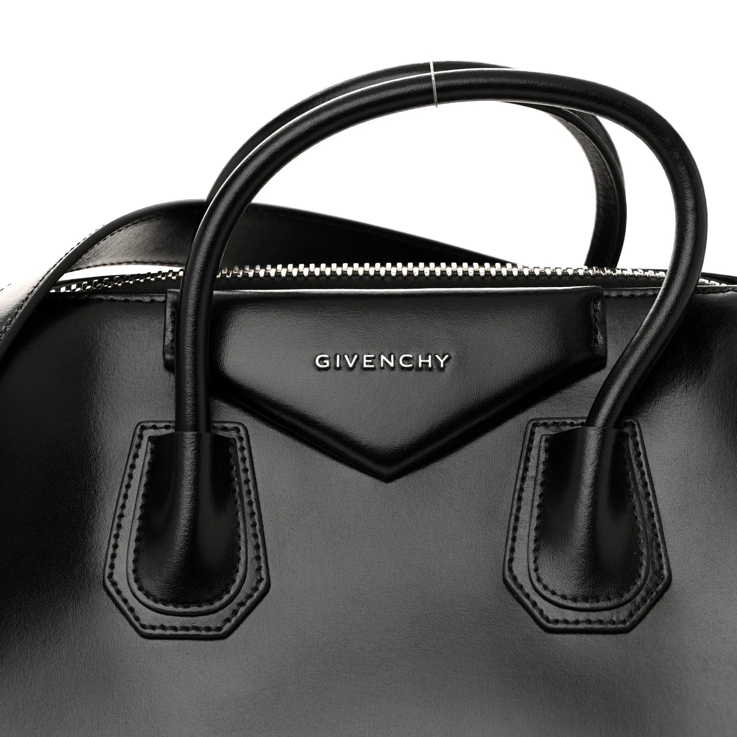 Shiny Lord Calfskin Medium Antigona Black