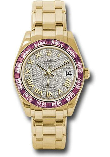 Rolex Datejust Pearlmaster 34Mm Watch: 81348SARO Dpr
