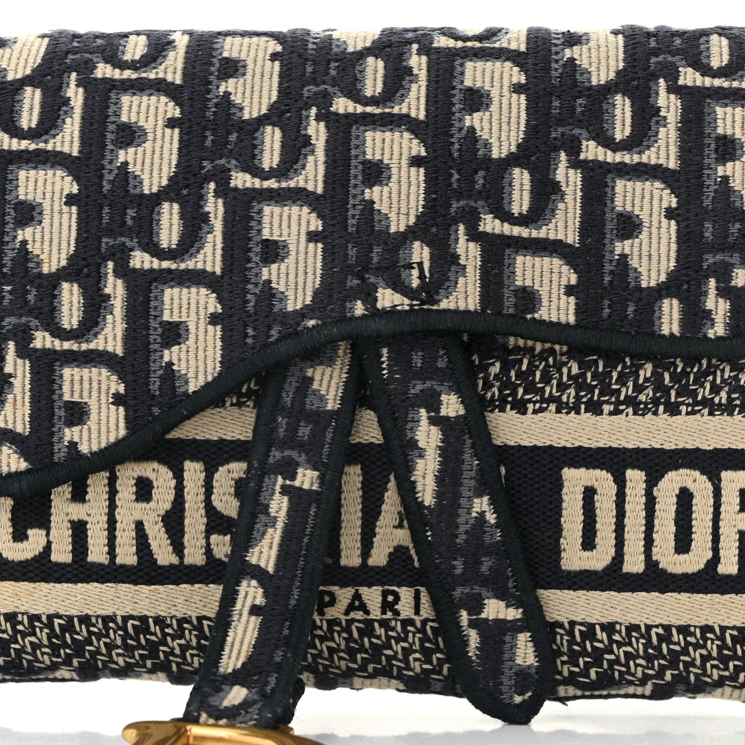 Oblique Slim Saddle Pouch Blue