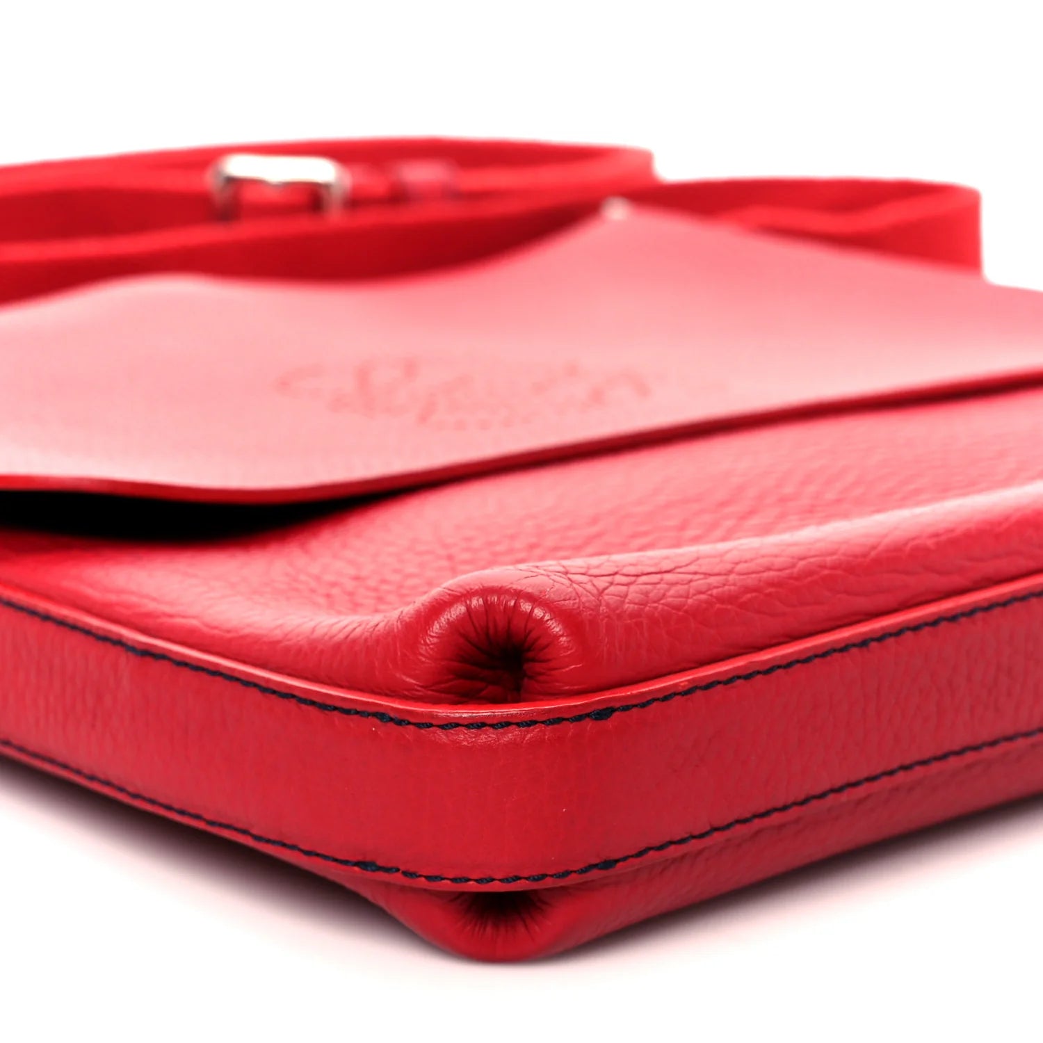 Soft Grained Calfskin Anagram Messenger Bag Red