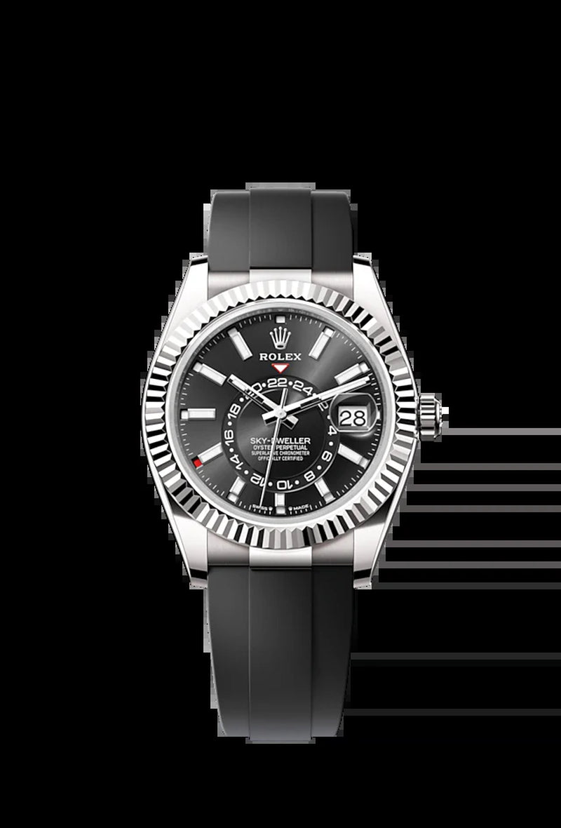 Sky-Dweller, 42Mm, 18K White Gold, Ref# 336239-0002