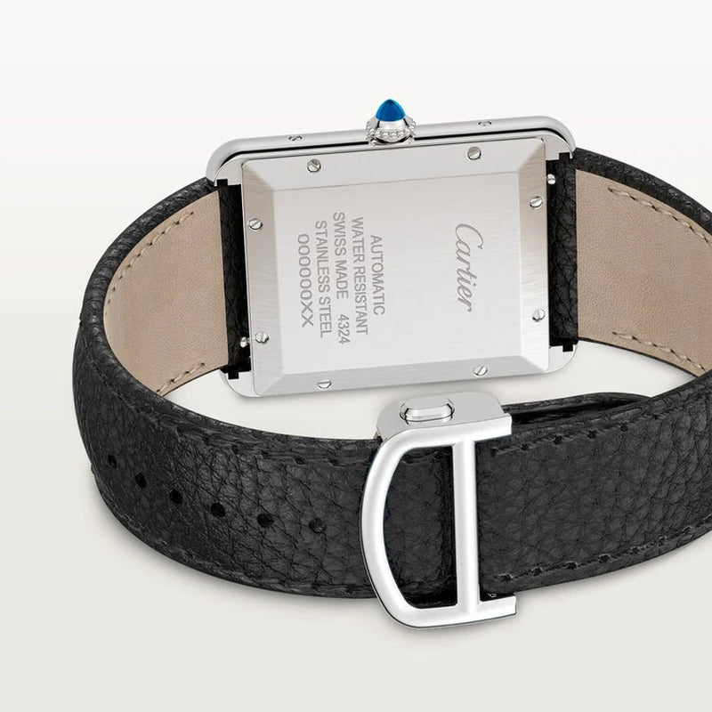 Unworn  Tank Must De , Extra-Large Stainless Steel, 41Mm X 31Mm, Ref# WSTA0040, Box and Papers