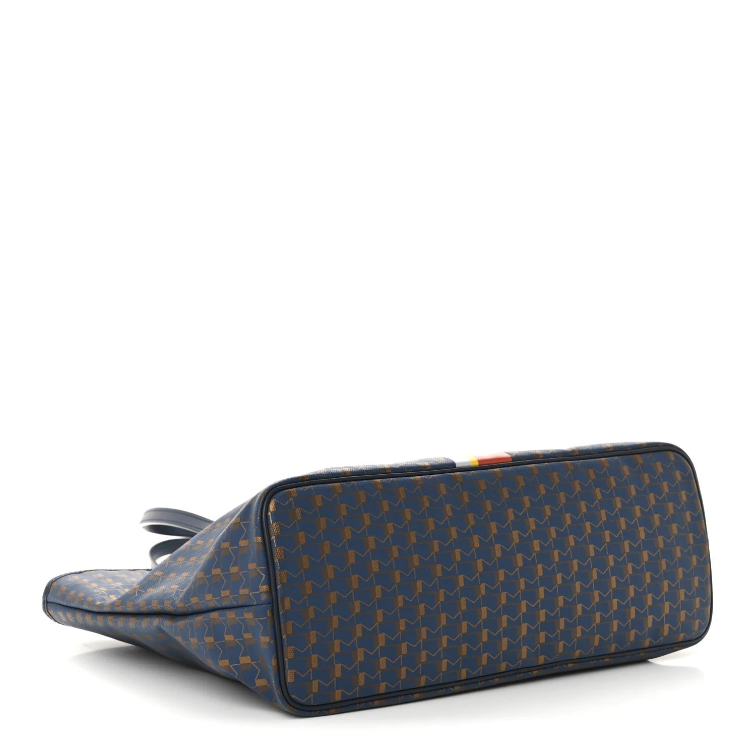 Grained Calfskin Canvas 1920 Oh! Tote Ruban MM Indigo Bronze