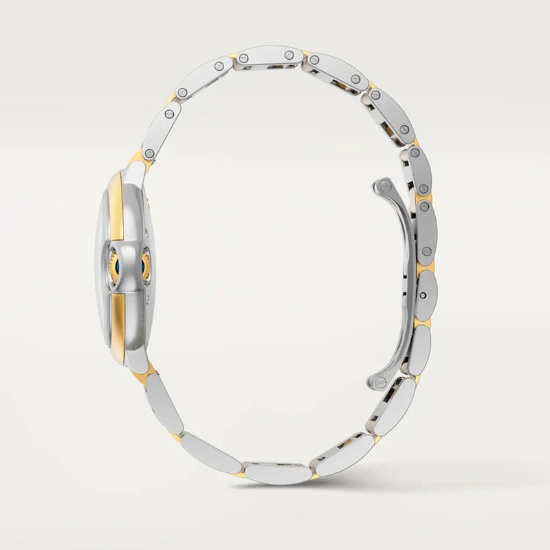 Unworn  Ballon Bleu, Stainless Steel and 18K Yellow Gold, 33Mm, Ladies, Ref# W2BB0037, Box and Papers