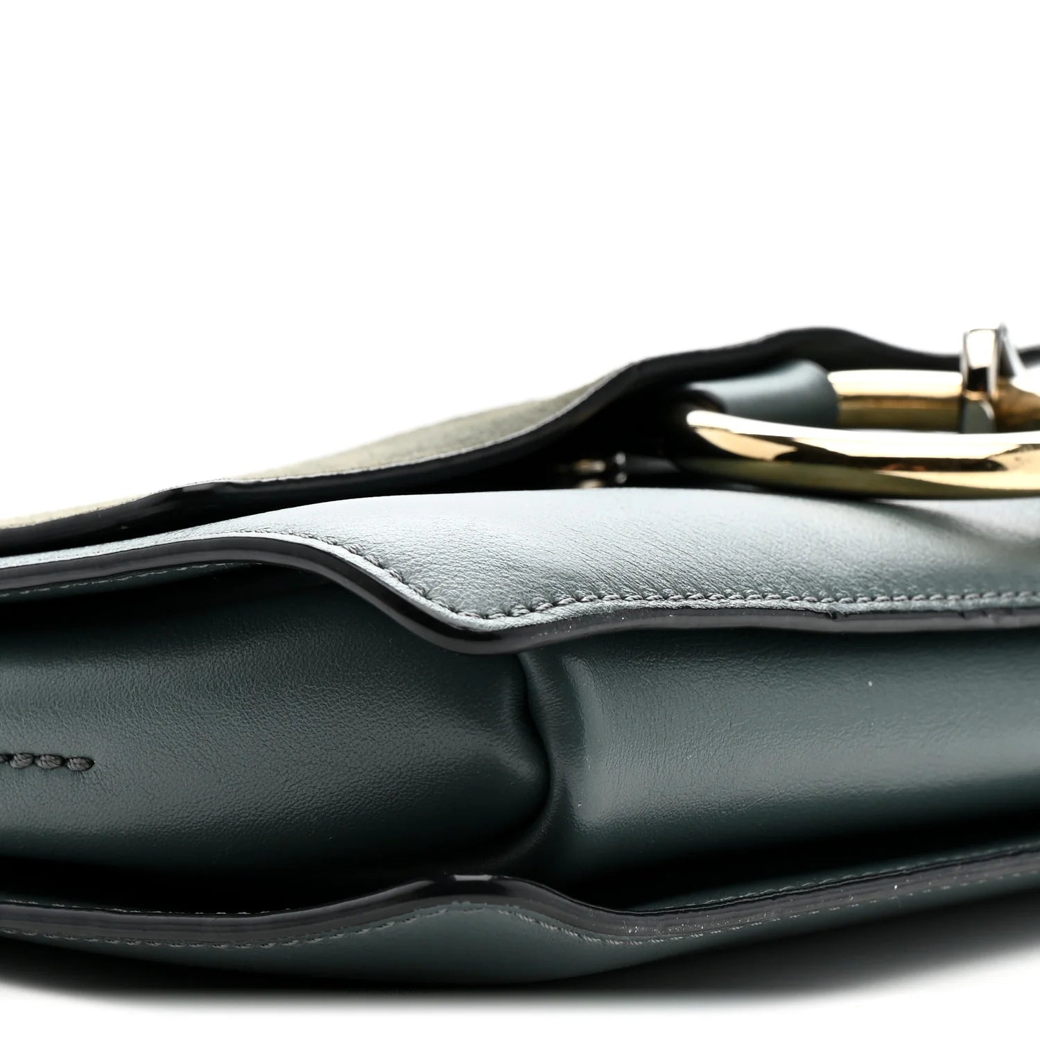 Suede Calfskin Small Faye Shoulder Bag Cloudy Blue