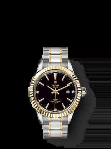 Style, Stainless Steel and Yellow Gold with Diamond-Set, 28Mm, Ref# M12113-0011